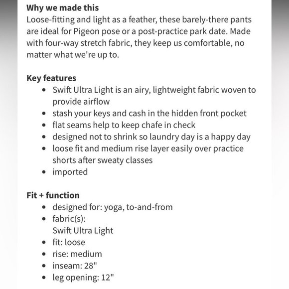 Lululemon Namaskar Pant II Lightweight Jogger Ankle Crop Pants Sugar Crush Multi - Picture 5 of 16